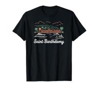 Saint Barthelemy, St Barts Fun Case e Barche costiere Maglietta