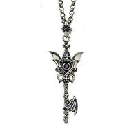 Saint Benedict of Nursia Patron Contro Angel Evil Key Ciondolo Collana per Uomini, Gioielli, Devil Key, Catena da 17,7 Pollici