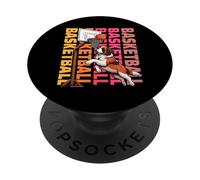 Saint Bernard Basket Sport Dog Lover PopSockets PopGrip Adesivo