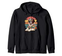 Saint Bernard Dog Occhiali da Sole Hawaii Spiaggia Estate Felpa con Cappuccio