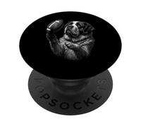 Saint Bernard Football Americano Sport Dog Lover PopSockets PopGrip Adesivo