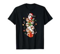 Saint Bernard Santa Elf Pupazzo di Neve Natale Donna Uomo Bambino Maglietta