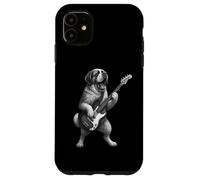 Saint Bernard Suonare Basso Rock Music Dog Lover Custodia per iPhone 11