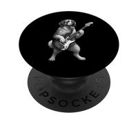 Saint Bernard Suonare Basso Rock Music Dog Lover PopSockets PopGrip Adesivo