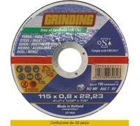 Grinding Disco Ferro Piano 115 x 0,8 Hdmf Saint Gobain Abrasivi 50 Pezzi