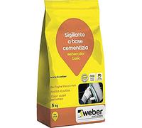 Saint Gobain webercolor basic Stucco per fughe tra piastrelle, bianco, 5 kg