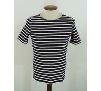 SAINT JAMES t-shirt uomo LEVANT MODERN in SOFT COTTON - MARINE/ECRU'