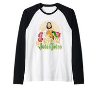 Saint Jude Thaddeus Apostol De Nuestro Señor Jesucristo Maglia con Maniche Raglan