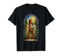 Saint Kateri Tekakwitha Cattolico Gotico Mosaico Icona Arte Maglietta