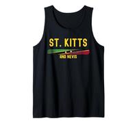 Saint Kitts And Nevis Flag | Kittitian Vintage Distressed Canotta