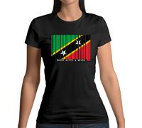 Saint Kitts E Nevis Bandiera T-Shirt - Basseterre - Caraibi - Country