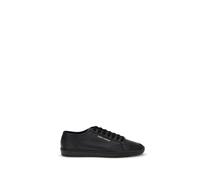 Saint Laurent Black Calf Leather Bos Taurus Low Top Sneakers - EU43/US10