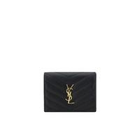 Saint Laurent Black Lamb Ovis Aries Aries Wallet