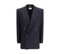 Saint Laurent Blue Wool Coat - IT38 | S