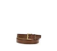 Saint Laurent Brown Calf Leather Bos Taurus Regular Belt - 95 cm / 38 Inches