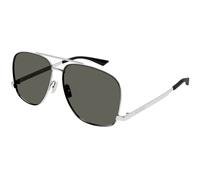 SAINT LAURENT Donna SAINT LAURENT SL 653 LEON 001 Occhiali da sole Metallo Argento Grigio Pilot Normale