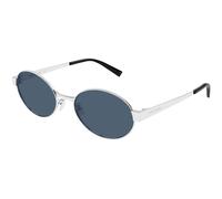 SAINT LAURENT Donna SAINT LAURENT SL 692 006 Occhiali da sole Metallo Argento Blu Rotonda