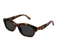 SAINT LAURENT Donna SAINT LAURENT SL M172 003 Occhiali da sole Acetato Havana Grigio Squadrata