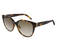 SAINT LAURENT Donna SAINT LAURENT SL M39/K 004 Occhiali da sole Acetato Havana Marrone Rotonda Sfumato