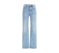Saint Laurent Light Blue Cotton Straight-Leg Jeans - 26