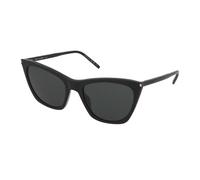 SAINT LAURENT Donna SL 214 KATE THIN 001 Occhiali da sole Acetato Nero Nero Cat Eye