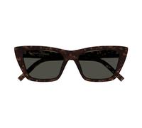 Saint Laurent Sl 276 Mica Occhiali Da Sole Donna Avana Cat-eye Grigio 53mm