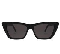 Saint Laurent Sl 276 Mica Occhiali Da Sole Donna Nero Cat-eye Grigio 55mm