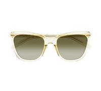 Saint Laurent Sl 548 Slim Occhiali Da Sole Donna Giallo Squadrato Marrone 55mm