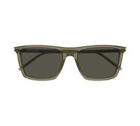 Saint Laurent Sl 668 Occhiali Da Sole Uomo Verde Squadrato Grigio 56mm