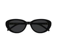 Saint Laurent Sl M154 Sunglasses Donna Nero Ovali Grigio 55mm