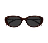 Saint Laurent Sl M154 Sunglasses Women Avana Oval Grey 55mm