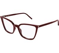 Saint Laurent SL669 004, Rosso, RECYCLED acetate, Donne occhiali 54