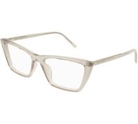 Saint Laurent SL737 MICA THIN OPT 005, Giallo, RECYCLED acetate, Donne occhiali 54