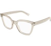 Saint Laurent SL748 005, Giallo, RECYCLED acetate, Donne occhiali 54