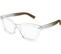 Saint Laurent SL748 006, Trasparente, RECYCLED acetate, Donne occhiali 54