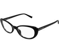 Saint Laurent SL822OPT 001, Nero, RECYCLED acetate, Donne occhiali 52