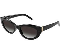 Saint Laurent SLM115 002, Nero, RECYCLED acetate, Donne occhiali da sole 54