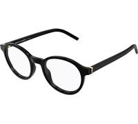 Saint Laurent SLM163 001, Nero, RECYCLED acetate, Unisex occhiali 50