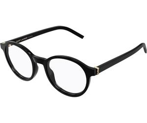 Saint Laurent SLM163 001, Nero, RECYCLED acetate, Unisex occhiali 50