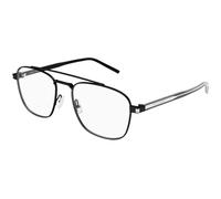 SAINT LAURENT Unisex SAINT LAURENT SL 665 OPT 001 Montature da vista Metallo Nero Trasparente Pilot