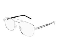 SAINT LAURENT Unisex SAINT LAURENT SL 665 OPT 002 Montature da vista Metallo Argento Trasparente Pilot