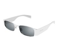 SAINT LAURENT Unisex SAINT LAURENT SL 738 001 Occhiali da sole Metallo Argento Argento Squadrata