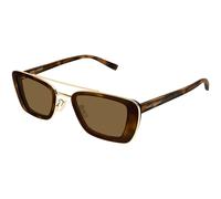 SAINT LAURENT Unisex SAINT LAURENT SL 825 002 Occhiali da sole Acetato Havana Marrone Squadrata