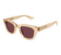SAINT LAURENT Unisex SAINT LAURENT SL 838 008 Occhiali da sole Acetato Giallo Viola Rotonda