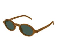 SAINT LAURENT Unisex SAINT LAURENT SL M161/K 004 Occhiali da sole Acetato Marrone Verde Rotonda