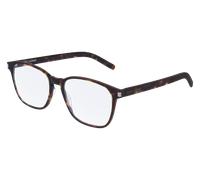 SAINT LAURENT Unisex SL 186 B SLIM 005 Montature da vista Acetato Havana Squadrata