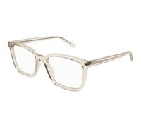 SAINT LAURENT Uomo SAINT LAURENT SL 672 004 Montature da vista Acetato Beige Trasparente Squadrata