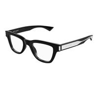 SAINT LAURENT Uomo SL 789 JACQUES OPT 001 Montature da vista Acetato Nero Trasparente Squadrata