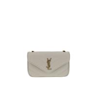 Saint Laurent White Lamb Ovis Aries Aries Shoulder Bag