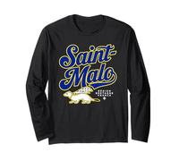 Saint-Malo Francia Regione Bretagna Script con Ermellino Maglia a Manica